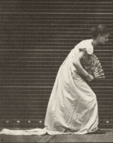 Plate 199 Curtseying, a fan in right hand — figure reference